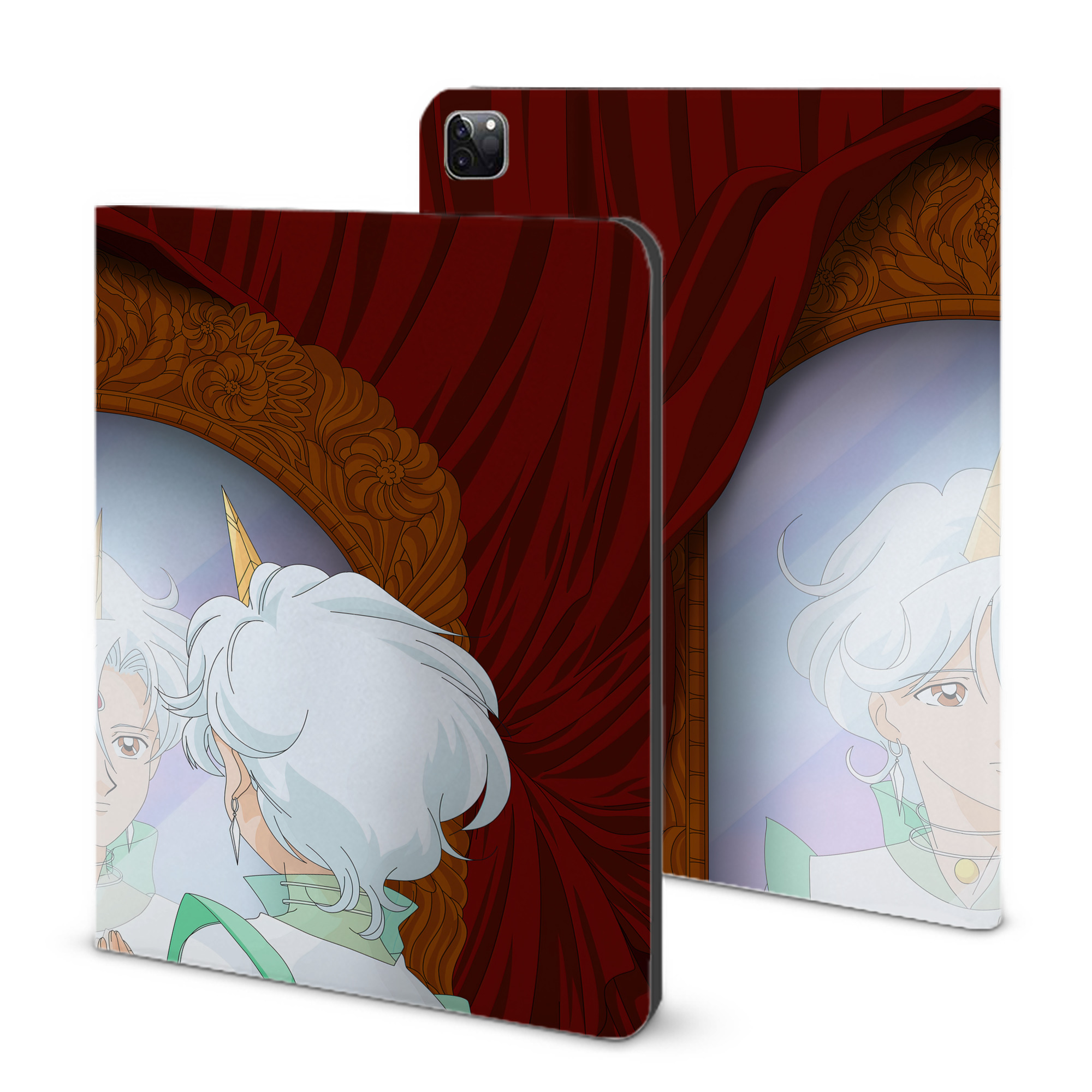 （画像用） 美少女戦士セーラームーン Sailor Moon IPad ケース ブック型 PUレザー TPU 耐衝撃 軽量 薄型 ペン収納なし 全面保護 IPad 各モデル対応
